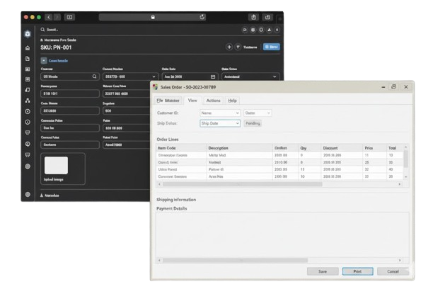 Sales Order Interface